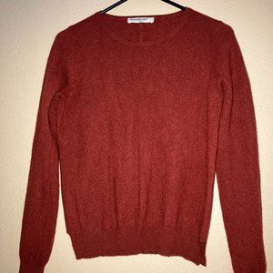 S.MARLON brick red 100% cashmere sweater.  Size small.  Excellent shape.